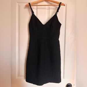 🌟Elegant Black Tweed Sleeveless Dress 🌟
